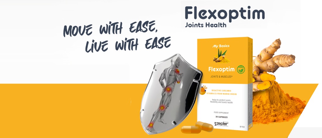 Zepter FlexOptim: curcumină bioactivă și vitamina D3, în capsule vegane