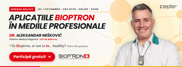 To Bioptron, or not to be… healthy? Webinar gratuit despre aplicațiile Bioptron