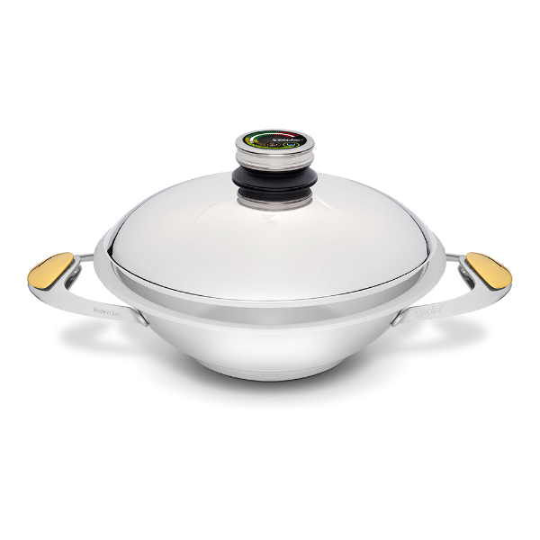 Wok Zepter Masterpiece cu capac, Ø 24 cm, din inox