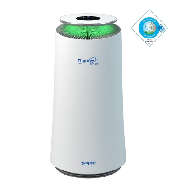 Purificator de aer Zepter TherapyAir Smart, cu filtru 360° și senzori de calitate a aerului