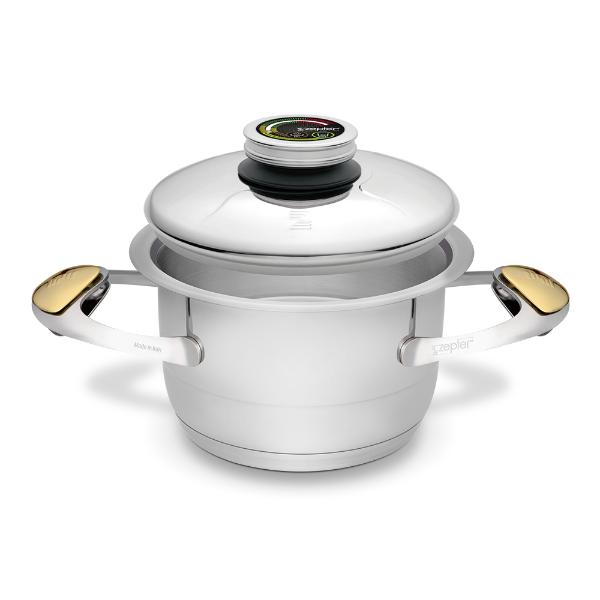 Oală Zepter Masterpiece 2 l, Ø 16 cm, din inox, pentru gătit fără apă și grăsime
