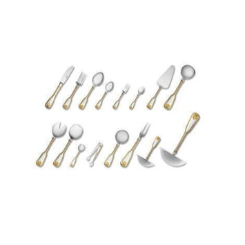 Set de servire Zepter Venus cu decor placat cu aur, 12 piese