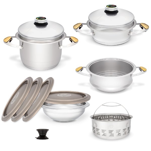 Set vase de gătit Zepter Masterpiece Junior, 12 piese, din inox