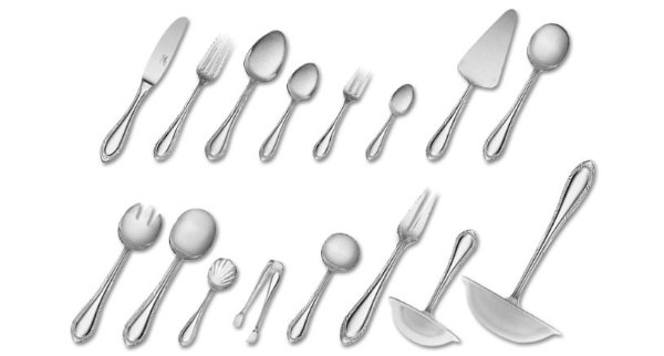 Set de servire Zepter Senator din inox lustruit, 12 piese