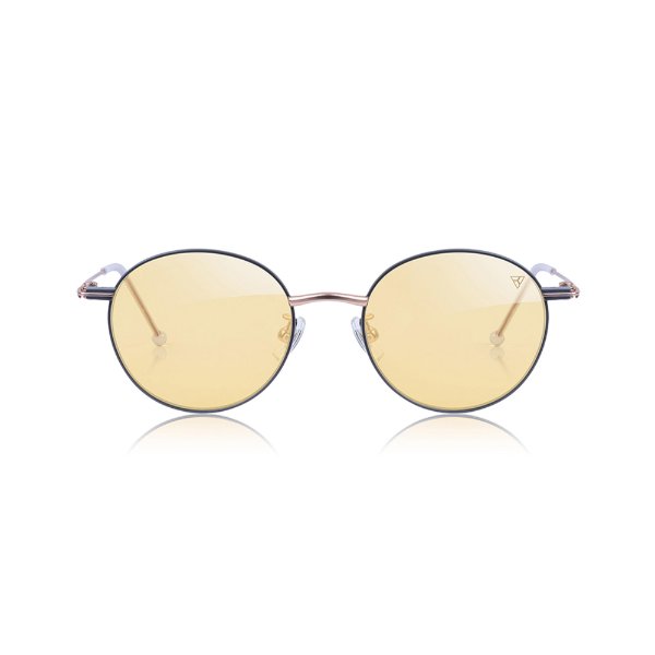 Ochelari de damă Zepter Hyperlight Eyewear Galactic Rose Gold Titanium, pentru interior, filtrează lumina albastră