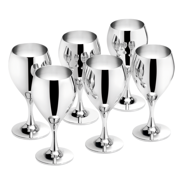 Set 6 pahare de lichior Zepter Prince din inox