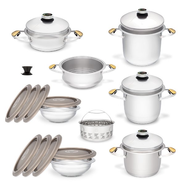 Set vase de gătit Zepter Masterpiece Universal, 24 piese, din inox
