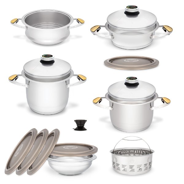 Set vase de gătit Zepter Masterpiece Standard, 16 piese, din inox